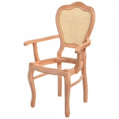Klasik Kollu Hasırlı Sandalye