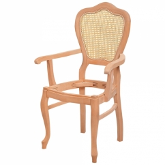 Klasik Lükens Kollu Hasırlı Sandalye