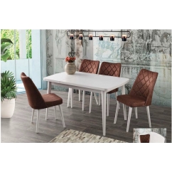 Masa beyaz Nova sandalye
